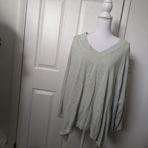 J Jill Pure Jill green slouchy tunic top XS/S